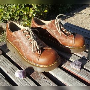 Brown Dr. Martens with Floral design 🌸